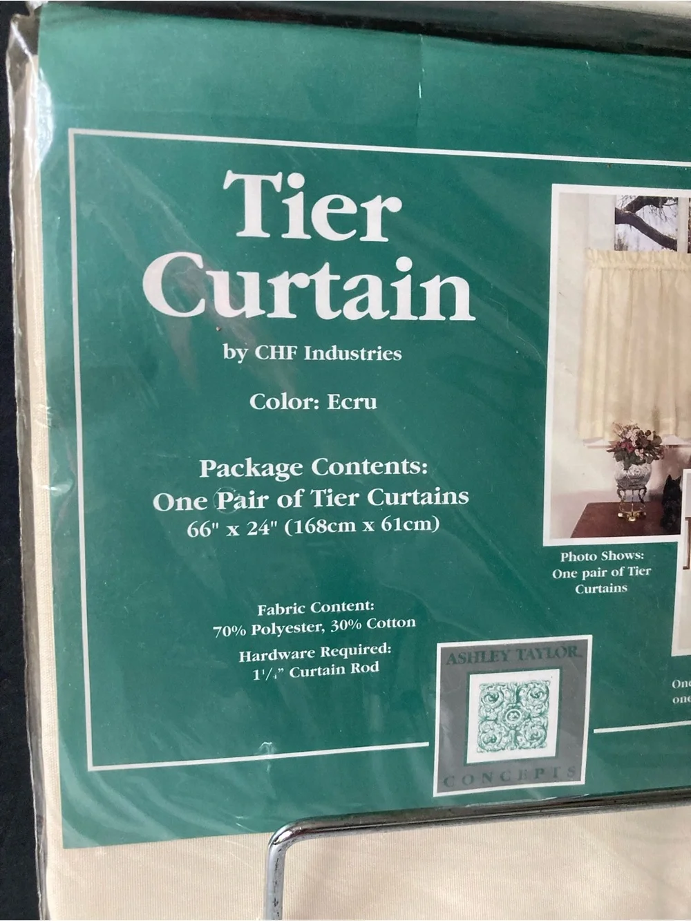 Ashley Taylor Tier Curtains in Ecru 62x24